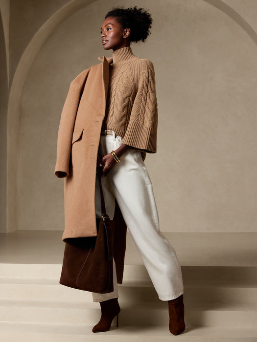 Cavo Flare-Sleeve Sweater - New Classic Camel