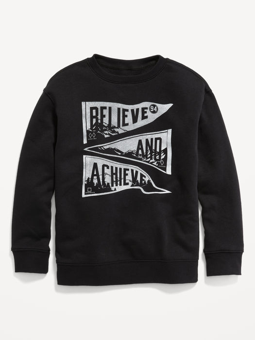 Graphic Gender-Neutral Crew-Neck Sweatshirt for Kids