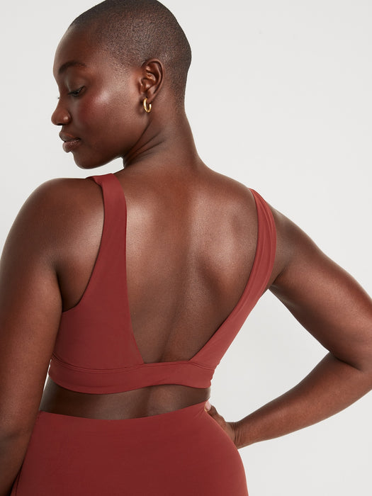 Soft-Knit V-Neck Bralette Top for Women
