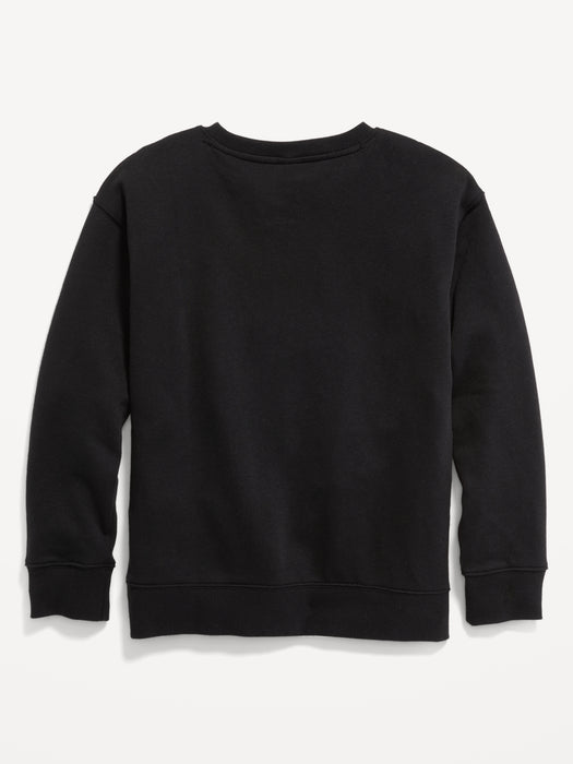 Graphic Gender-Neutral Crew-Neck Sweatshirt for Kids