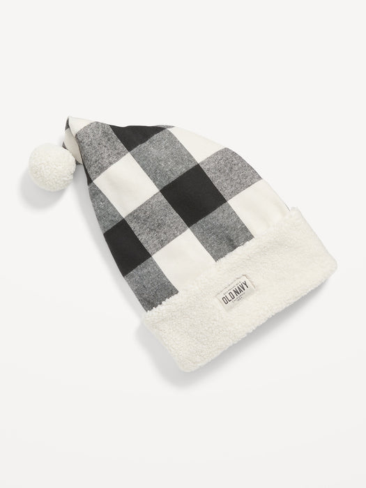 Matching Gender-Neutral Logo-Graphic Santa Hat for Adults - Multi