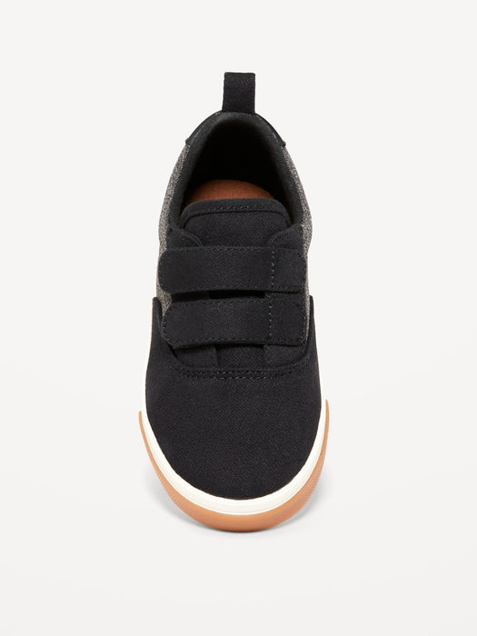 Unisex Double-Strap Mixed Material Sneakers for Toddler