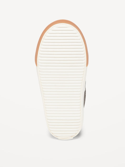 Unisex Double-Strap Mixed Material Sneakers for Toddler