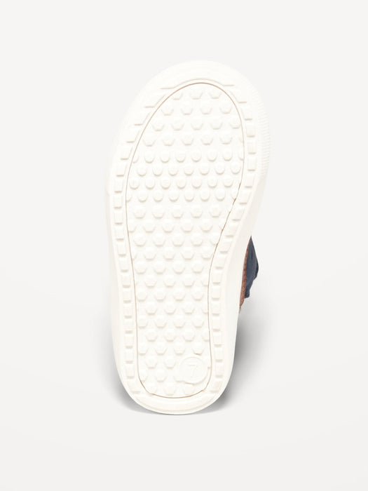 Sherpa-Lined Lace-Up Boots for Toddler Boys