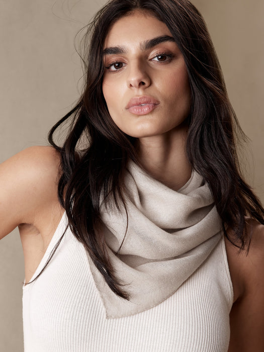 Whisper Silk-Cashmere Layering Scarf