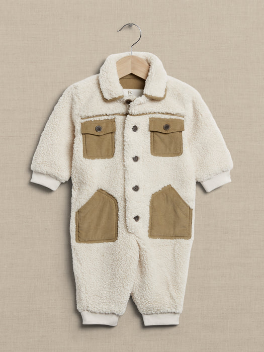 Baby Sherpa One-Piece - Cream