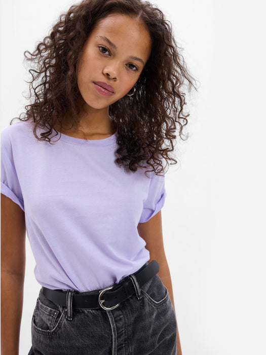 100% Organic Cotton Vintage Crewneck T-Shirt