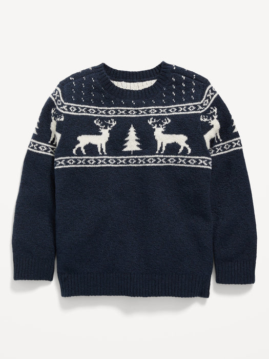 Unisex Fair Isle Pullover Sweater for Toddler - Multi