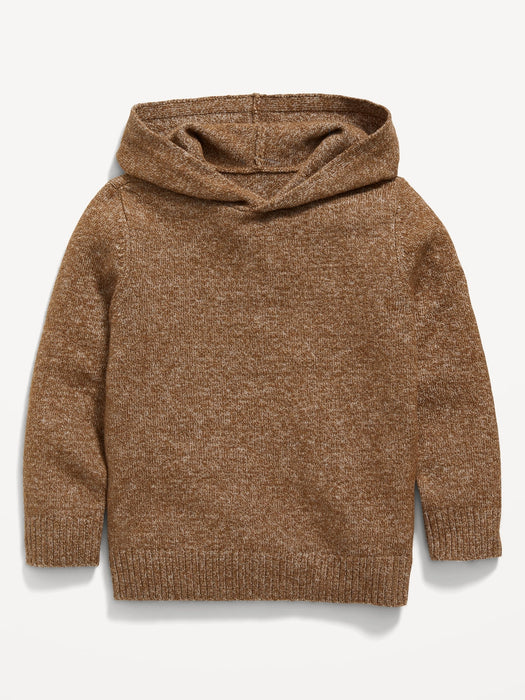 Unisex Sweater-Knit Hoodie for Toddler - Yellow