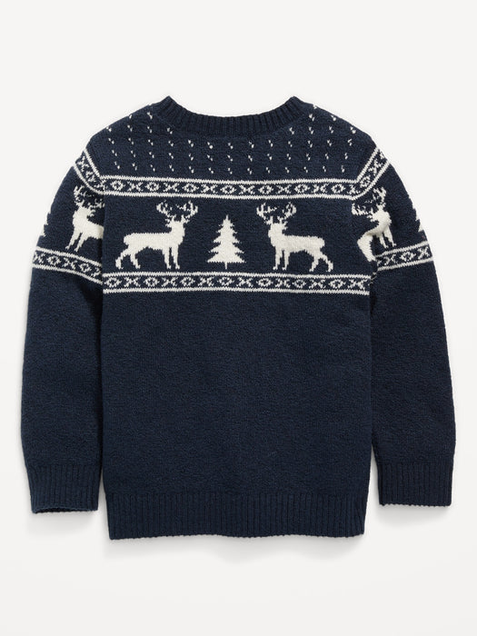 Unisex Fair Isle Pullover Sweater for Toddler - Multi