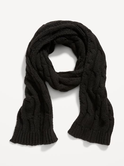 Cable-Knit Scarf for Women