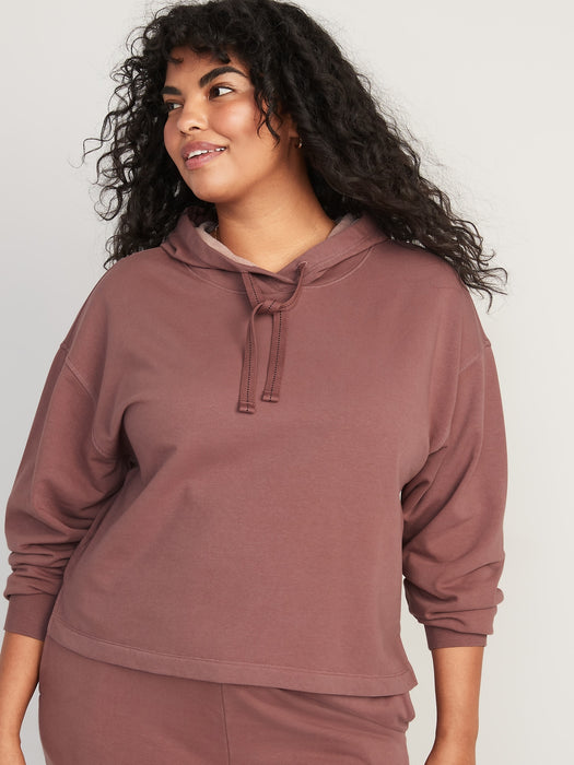 Snuggly Fleece Hoodie for Women - Brown