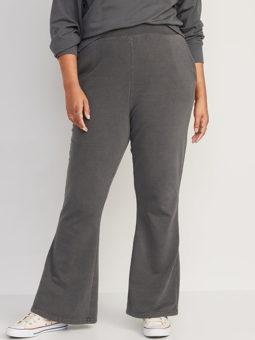 Extra High-Waisted Snuggly Fleece Flare Sweatpants for Women