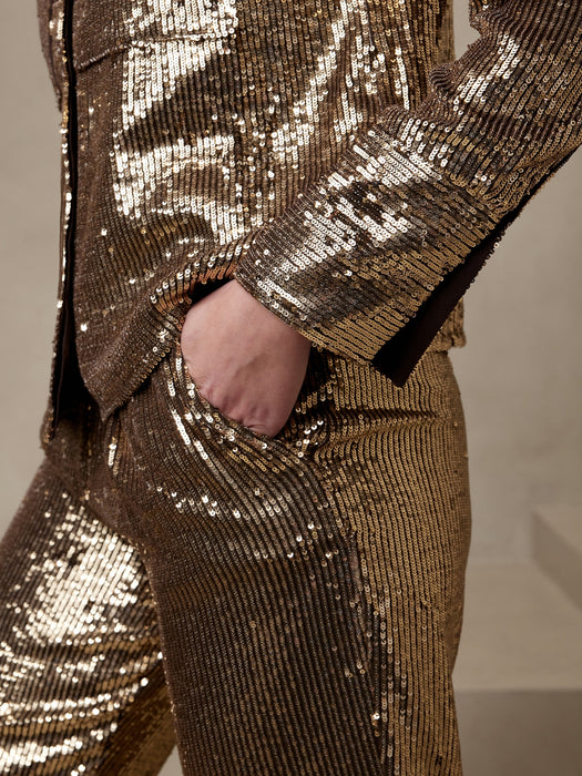 Ulla Sequin Shirt - Gold