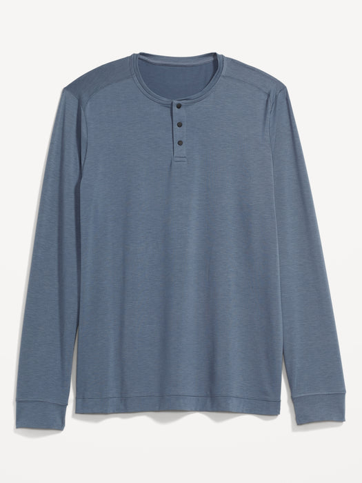 Beyond 4-Way Stretch Long-Sleeve Henley T-Shirt for Men