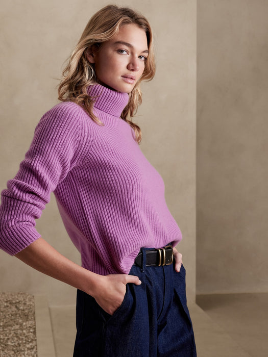 Chiara Cashmere Turtleneck Sweater