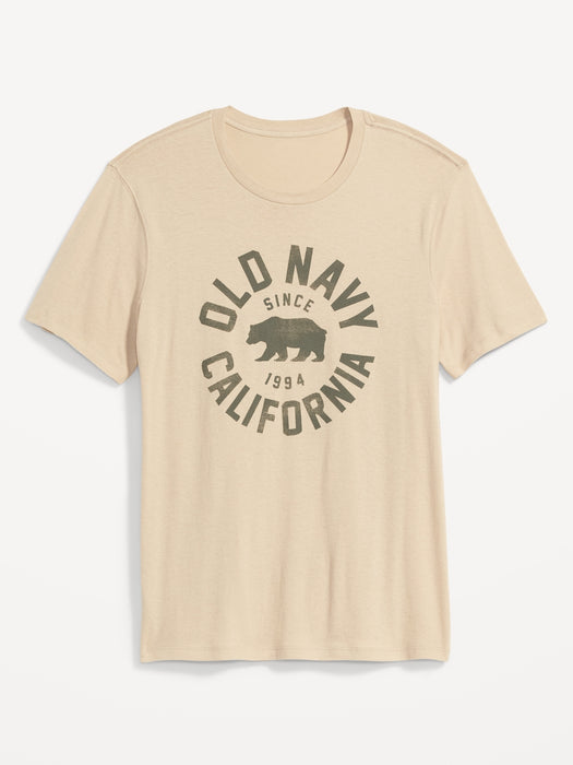 Logo-Graphic Crew-Neck T-Shirt for Men