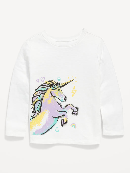 Unisex Long-Sleeve Graphic T-Shirt for Toddler
