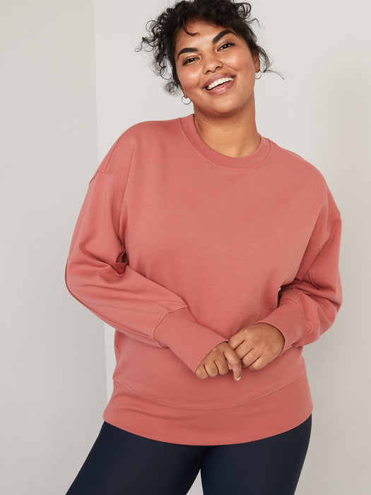 Dynamic Fleece Tunic Sweatshirt for Women - Multi