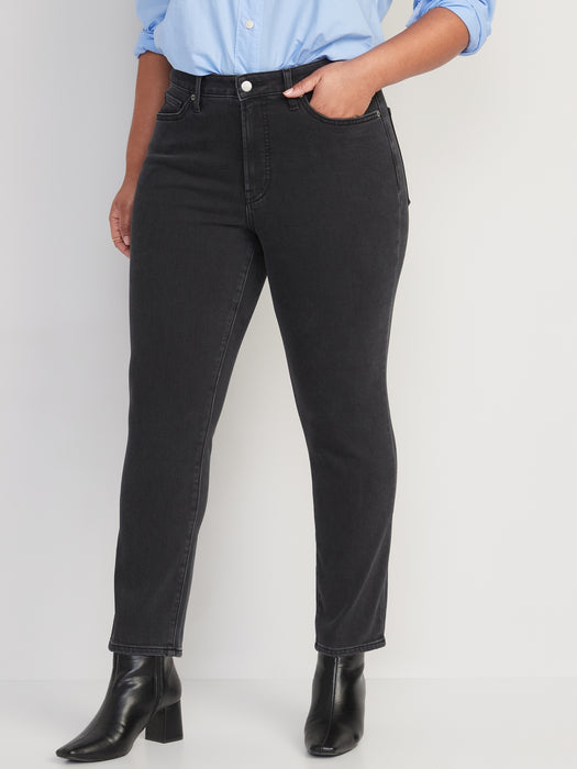 High-Waisted OG Straight Built-In Warm Ankle Jeans for Women