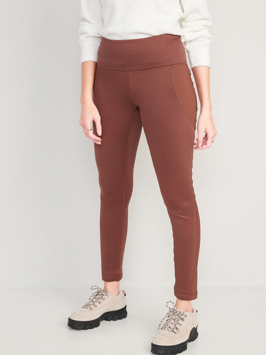 High-Waisted UltraCoze Fleece-Lined Leggings for Women