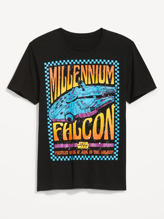 Star Wars™ Millennium Falcon Gender-Neutral T-Shirt for Adults - Black