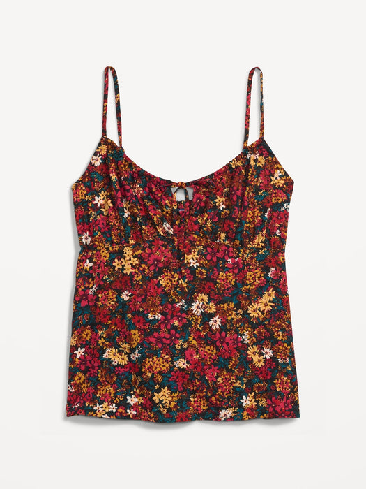 Smocked Babydoll Cami Top for Women