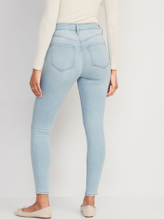 Extra High-Waisted Rockstar 360° Stretch Super-Skinny Jeans for Women