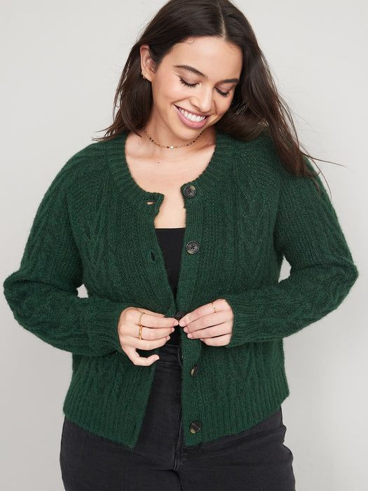 Cozy Cable-Knit Cardigan for Women