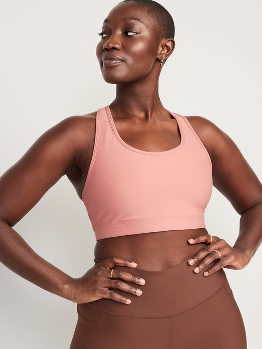 Medium-Support PowerSoft Racerback Sports Bra for Women