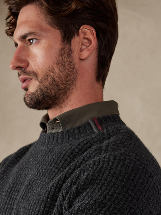 Artie Cashmere Sweater - Dark charcoal grey