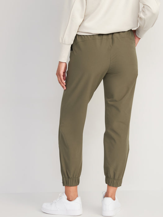 High-Waisted All-Seasons StretchTech Water-Repellent Jogger Pants for Women
