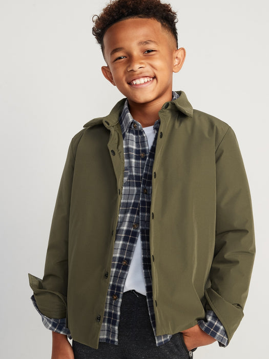 StretchTech Water-Resistant Shacket for Boys