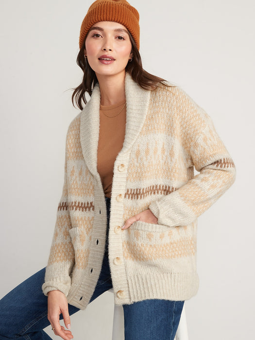 Cozy Fair Isle Cardigan for Women