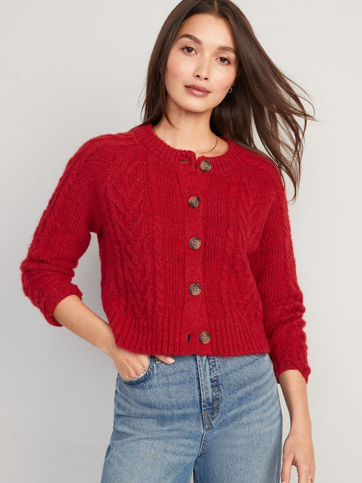 Cozy Cable-Knit Cardigan for Women