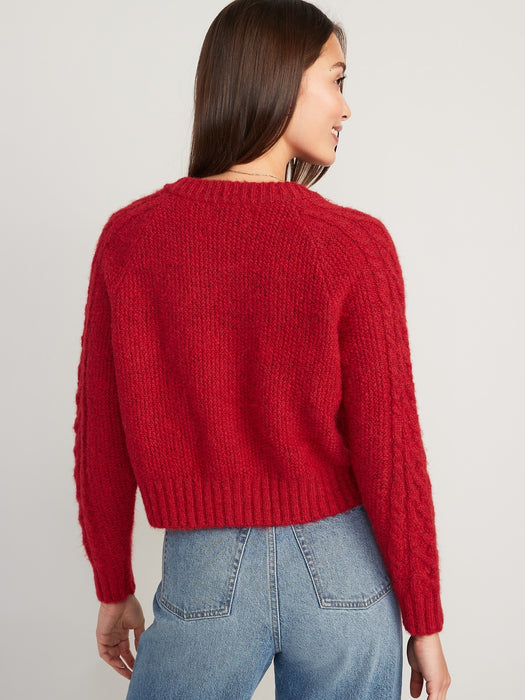Cozy Cable-Knit Cardigan for Women