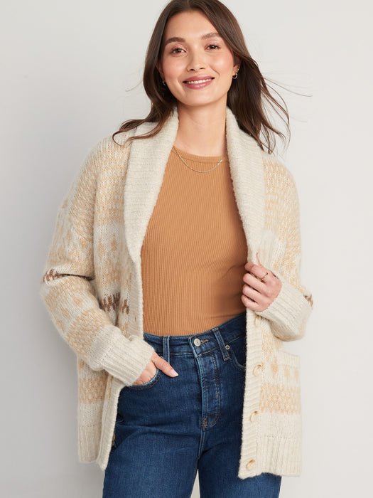 Cozy Fair Isle Cardigan for Women