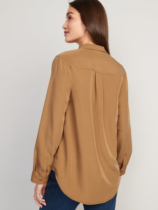 Utility Button-Down Shirt for Women