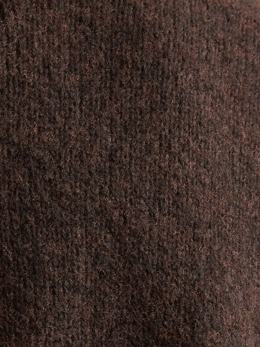 Isola Brushed Cashmere Sweater - Dark Brown