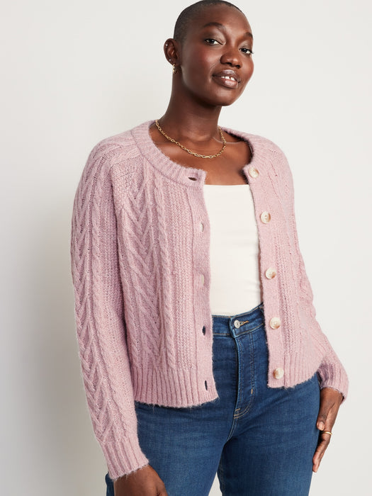 Cozy Cable-Knit Cardigan for Women
