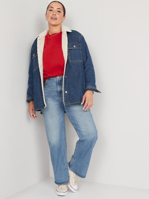 Maternity Vintage Nursing Sweatshirt - Red