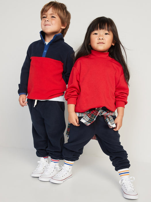 Unisex Micro Fleece Functional Drawstring Sweatpants for Toddlers