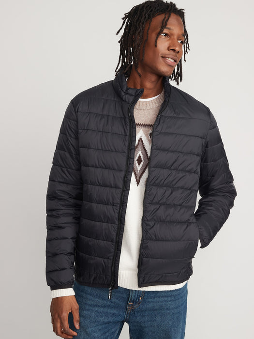 Water-Resistant Lightweight Quilted Jacket for Men
