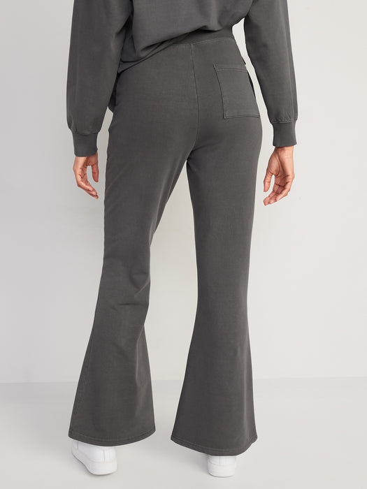 Extra High-Waisted Snuggly Fleece Flare Sweatpants for Women