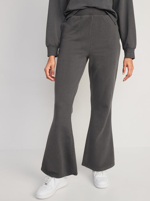 Extra High-Waisted Snuggly Fleece Flare Sweatpants for Women