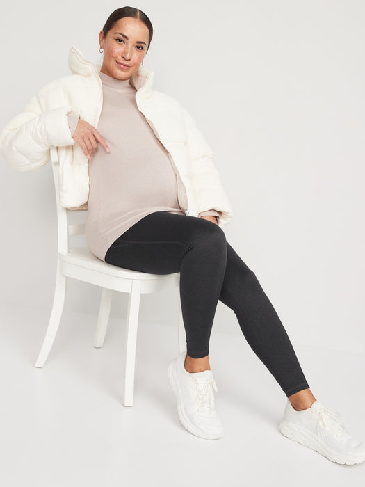 Maternity High-Waisted CozeCore Leggings - Black