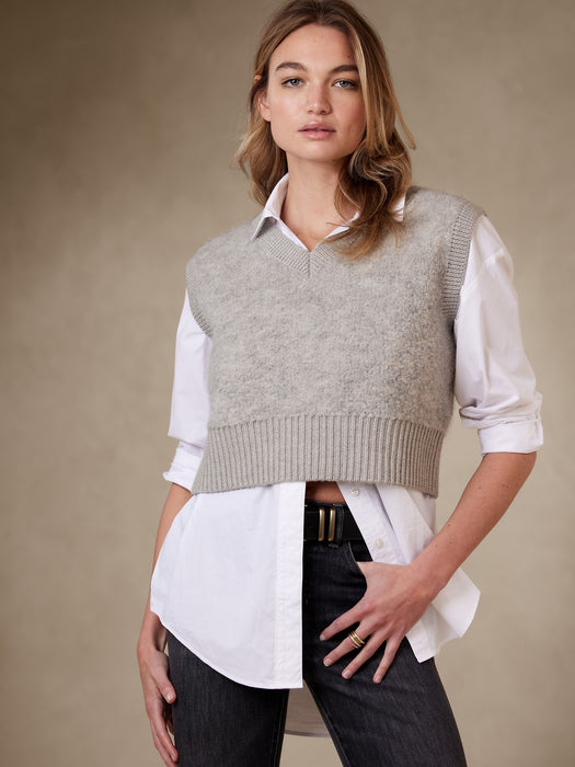 Safido Bouclé Sweater Vest