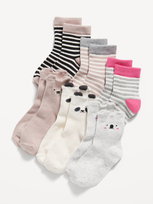 Unisex Crew Socks 6-Pack for Toddler & Baby