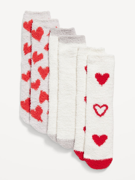 Cozy Crew Socks 3-Pack for Women - White