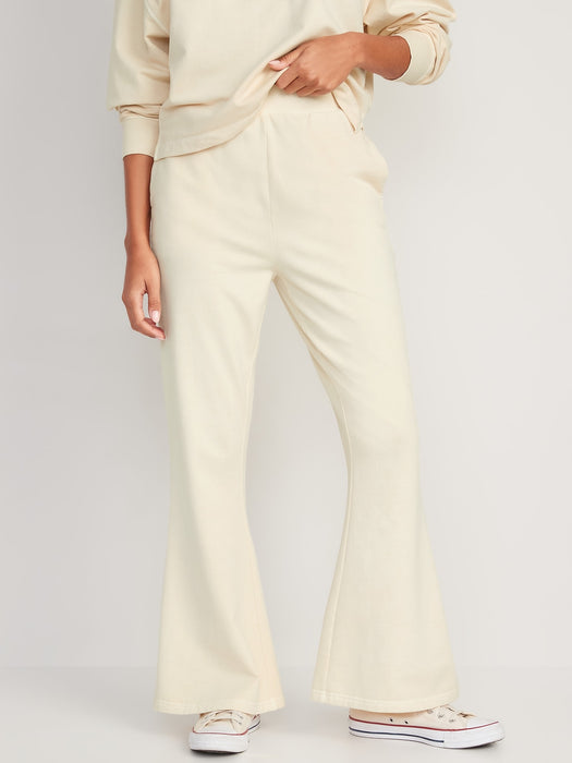 Extra High-Waisted Snuggly Fleece Flare Sweatpants for Women